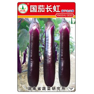湖南兴蔬 国茄长虹种子 耐热 高产 果皮紫红色 耐贮运 茄子种子 5克装