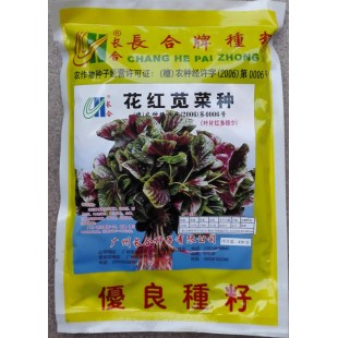 广州长和 花红苋菜种子 株高约25厘米 叶片70%以上为红色 又称大花红苋菜 红苋菜种子 450克装