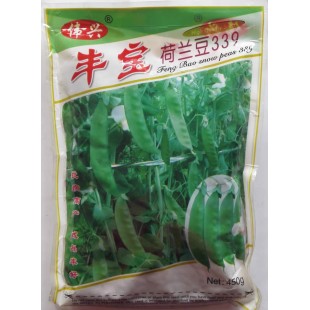 广州伟兴 丰宝荷兰豆339种子 最新抗病改良型 中早熟 粉红色花 荷兰豆种子 450克装