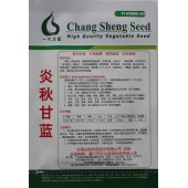 台湾长胜 炎秋甘蓝种子 早熟 单球重1.5-2.0公斤 耐热抗病 市场畅销 甘蓝种子 10克装