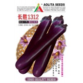 清远兴华 长胜1312杂交一代紫红长茄种子 基地专用高档品种 夏季高温不变色  长茄种子 5克装