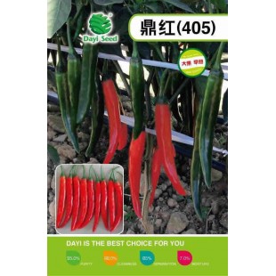 北京大一种苗 鼎红405美人椒种子 大果 早熟 果型漂亮 产量高 辣椒种子 5克装