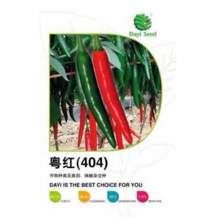 北京大一种苗 粤红404红椒种子 耐高温高湿 抗病性强 产量高 辣椒种子 5克装