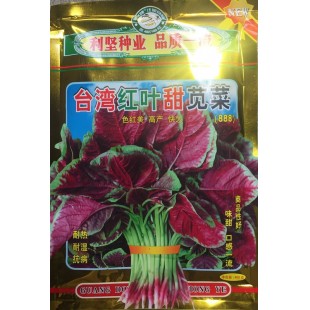 佛山利坚 台湾红叶甜苋菜 耐热 耐湿 抗病 400克装 苋菜种子