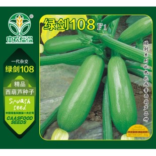 中国农科院 绿剑108种子 早熟 抗寒耐低温 抗病性强 西葫芦种子 50克装