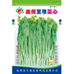 连州丰裕 连州至尊菜心种子 稍耐热 较耐寒 淡绿色 播种后55天采收主菜苔 菜心种子 2克装