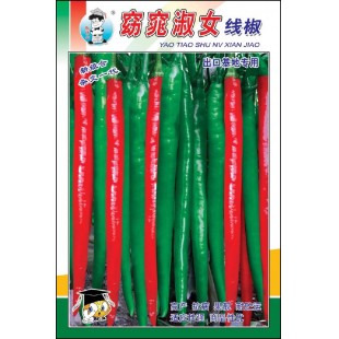 广州农源 窈窕淑女线椒种子 高产 抗病 果靓 耐贮运 适应性强 商品性优 辣椒种子 5克装