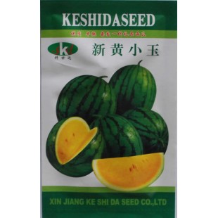 新疆科世达 新黄小玉西瓜种子 极早生 不易裂果 果肉鲜黄 抗病性好 种子 10克装