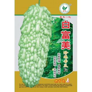 广州旺优 白富美珍珠苦瓜种子 早中熟 瓜身白绿色 抗病性强 座果率高 苦瓜种子 50粒装