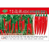 广州绿霸 超级404特选厚肉牛角椒种子  高抗病 特耐热 肉特厚 产量特高 辣椒种子 5克装