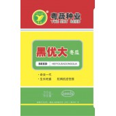 广东粤蔬 黑优大杂交冬瓜种子 广东农科院选育 耐贮运 亩产6000kg  强烈推荐 冬瓜种子 30克/罐