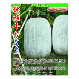 广东爱普农 优雅十号粉皮冬瓜种子 抗病抗逆性强 肉质致密 品质优 冬瓜种子40克装
