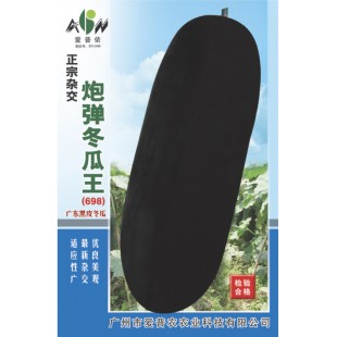 广东爱普农 正宗杂交炮弹冬瓜王种子 皮墨黑有光泽 肉厚心细 冬瓜种子 20克装