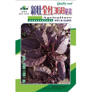 广东爱普农 新壮全红368苋菜种子 最新育成 叶面鲜红靓艳 叶长圆形 耐热 耐湿 生长速度 苋菜种子 200克装
