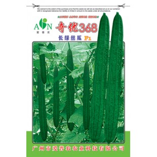广东爱普农 奇优368长绿丝瓜种子 瓜长约55-65厘米 产量高 抗病性强 瓜形首尾匀称 丝瓜种子 20克装
