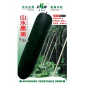 广东爱普农 正宗山水黑美铁心冬瓜种子 瓜长75-90厘米 果实炮弹型 铁心冬瓜种子 10克装