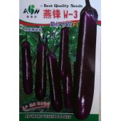 广东爱普农 燕锋紫红长茄种子 中晚熟 对青枯病及褐纹病有比较强的抗性 果色深紫 高温不变色 茄子种子 600粒装