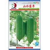 广州绿霸 山水翡翠节瓜种子 极早熟 长势旺盛 抗病性强 嫩瓜浅绿色有白斑 老瓜翠绿有白斑无蜡粉 节瓜种子 100粒装