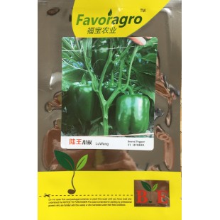揭阳福宝 陆王甜椒种子 综合抗性佳 生长旺盛 坐果集中 灯笼型 肉厚 单果重可达250克左右 耐热性强 甜椒种子 1000粒装