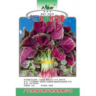 广东爱普农 超级606苋菜种子 叶片近圆形 叶脉红色 叶边绿色 苋菜种子 15克装