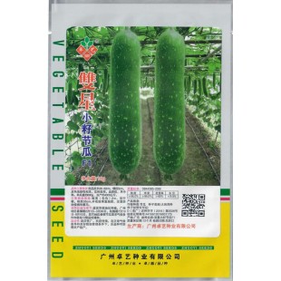 广州卓艺 双星小籽节瓜 杂交种 早中熟 皮色浅绿有光泽 瓜长约28-32cm 亩产约4000公斤 节瓜种子 10克装