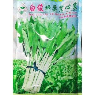 深圳范记 白俊柳叶空心菜 梗雪白 叶浅油绿色 叶片中细长 纤维少 500克装