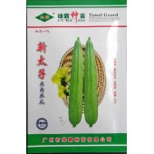 广州绿霸 新太子大肉丝瓜 瓜长35厘米左右 挂果多 果实均匀 品质好 抗病 丰产 10克装 